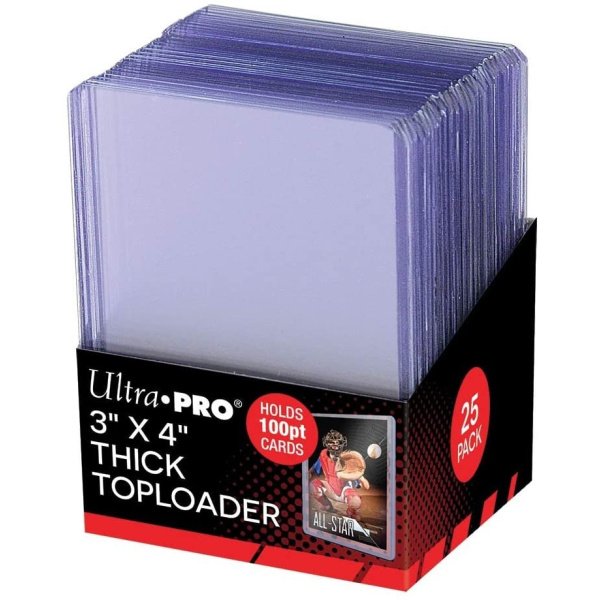 UP - Toploader - 3" X 4" Super Thick 100PT (25 pieces)