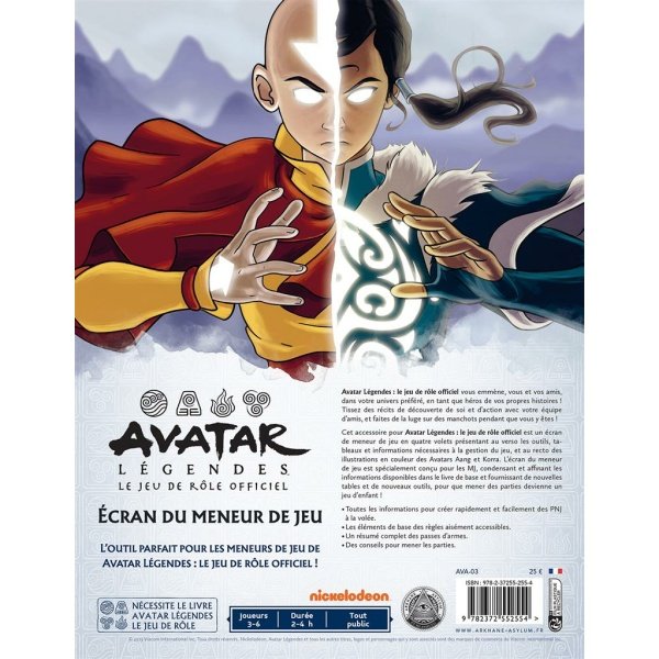 Avatar Légendes - Ecran du Meneur de Jeu – Image 3