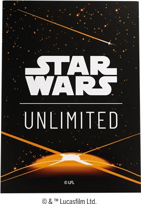 Art Sleeves Card Back Orange - Star Wars Unlimited