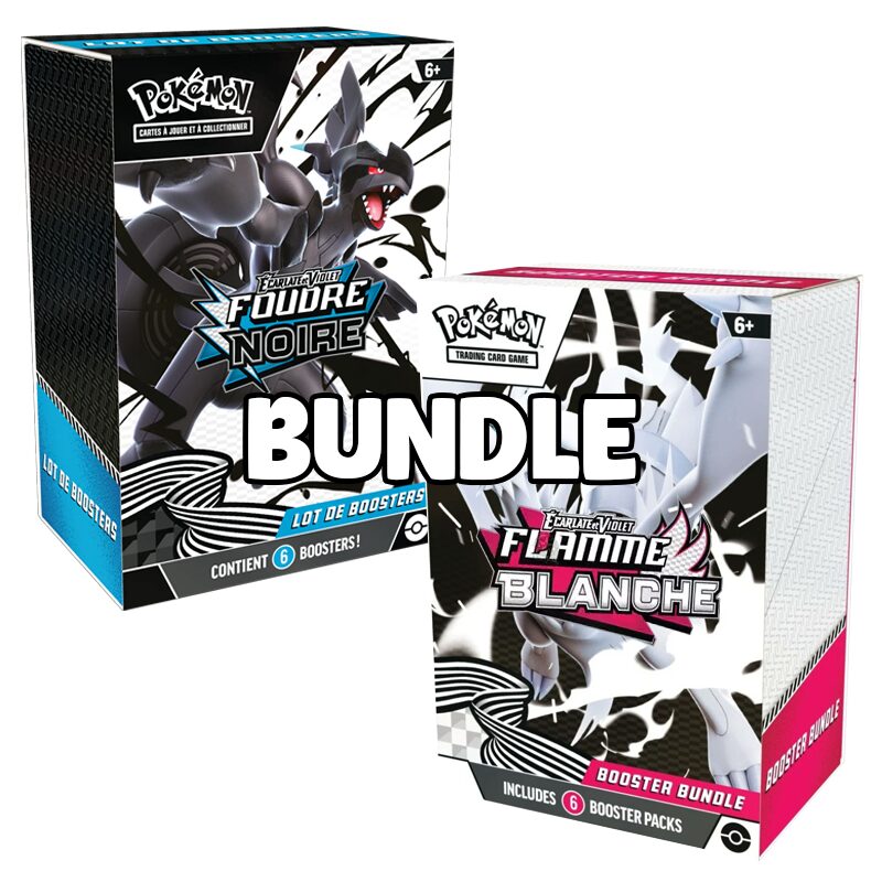 Pack Bundle EV10.5 Foudre Noire + Bundle EV10.5 Flamme Blanche - FR - Pokémon