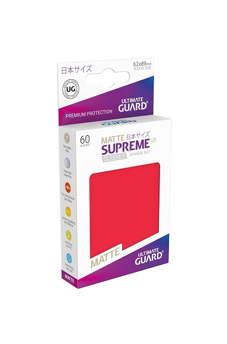 Sleeves – Ultimate Guard – Small Supreme UX Matte Rouge