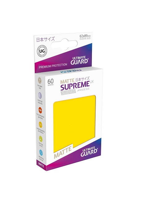 Sleeves – Ultimate Guard – Small Supreme UX Matte Jaune